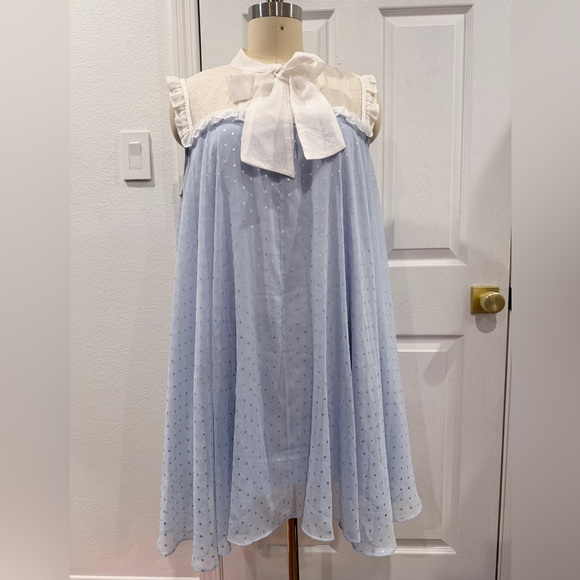 Sister Jane Dresses & Skirts - Sister Jane Light Blue and White Tent Dress